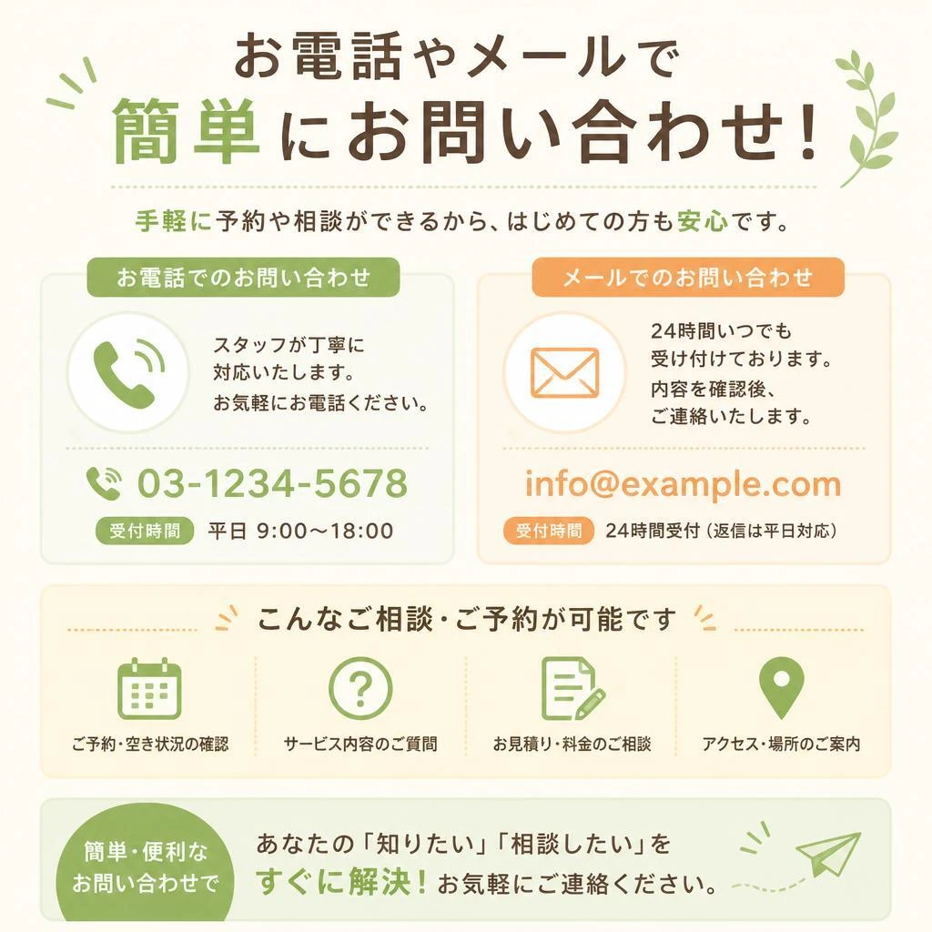 7. 今すぐ問い合わせ！
