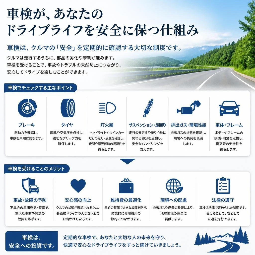 安全運転を支える車検の重要性