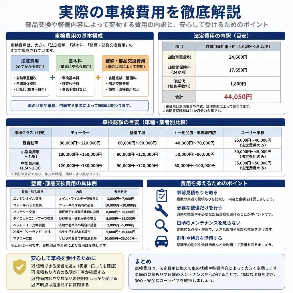 スズキキャリィの車検費用の実態