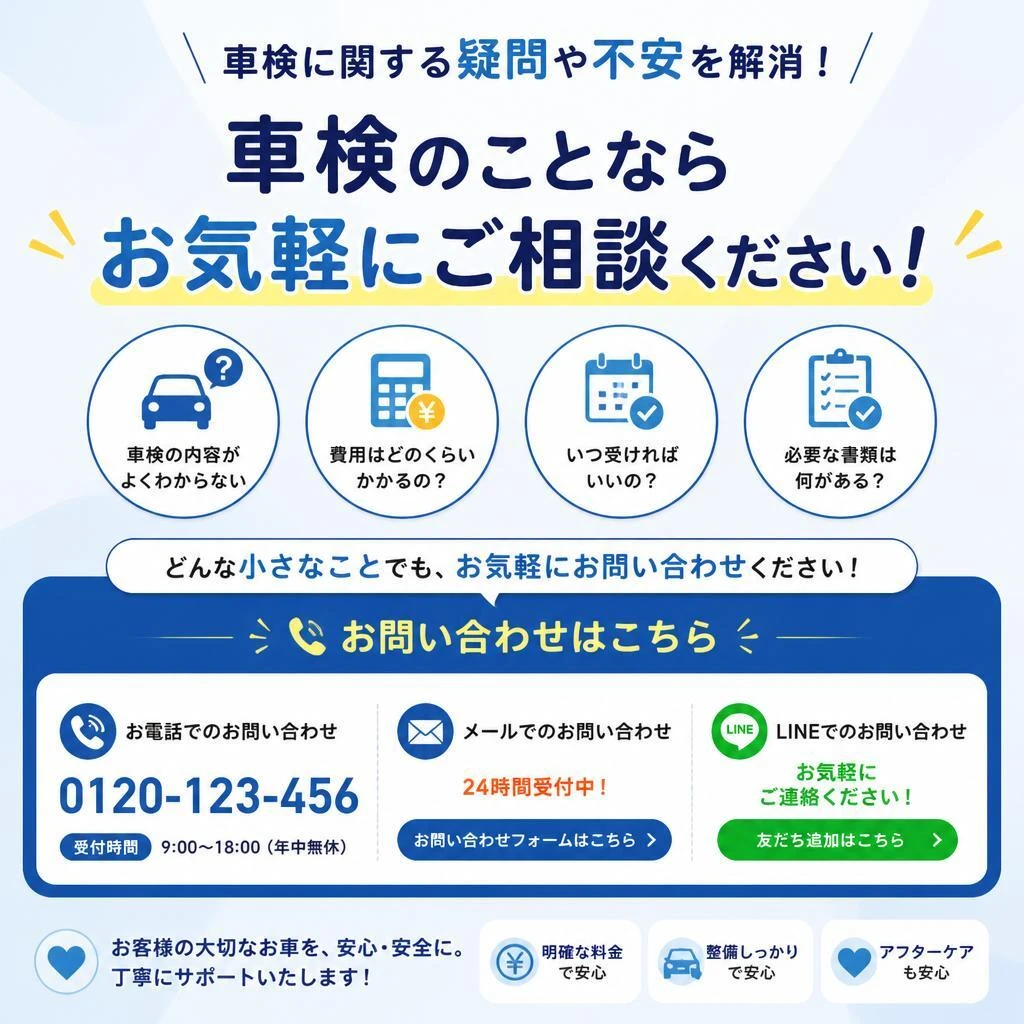お問合せはいつでも、お待ちしております！