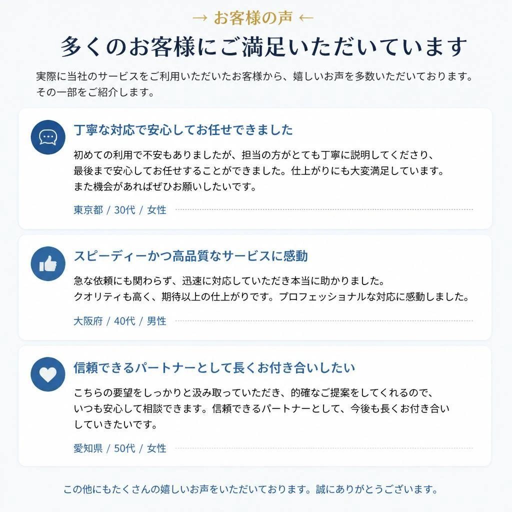 お客様の声—整備後の満足度について