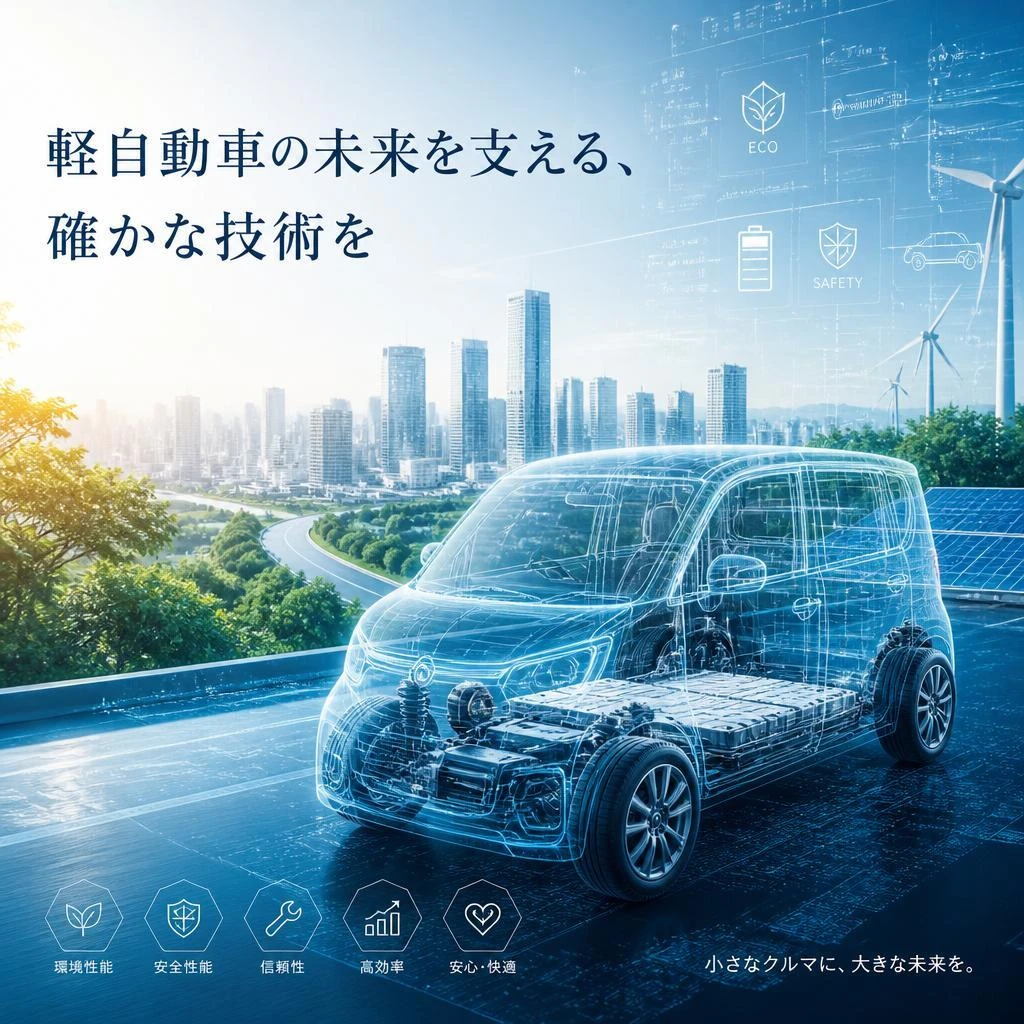 軽自動車の未来を支える、確かな技術を