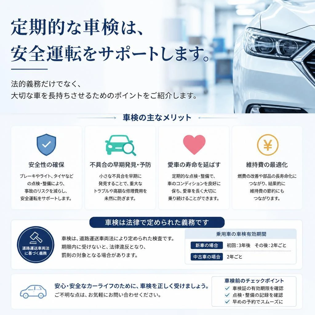 2. 車検の重要性とメリット