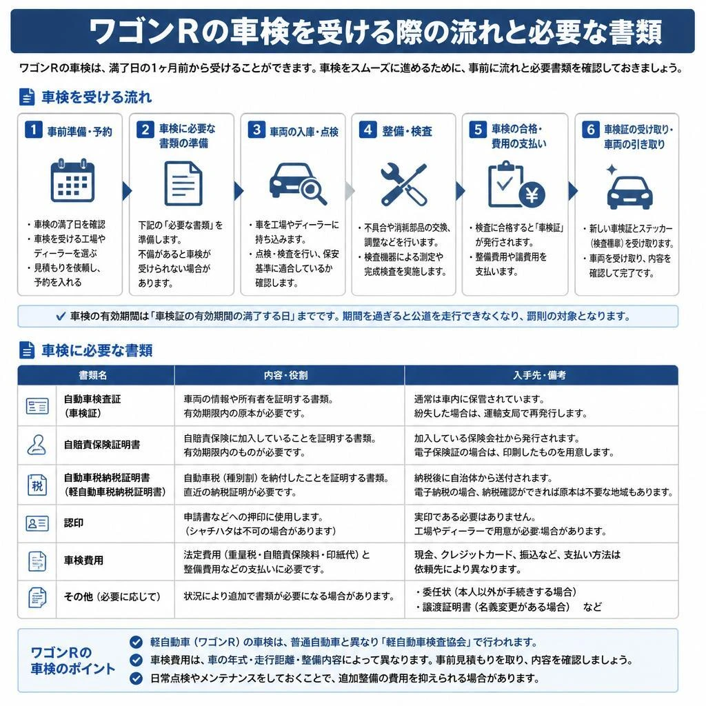 2. 車検の流れと必要書類