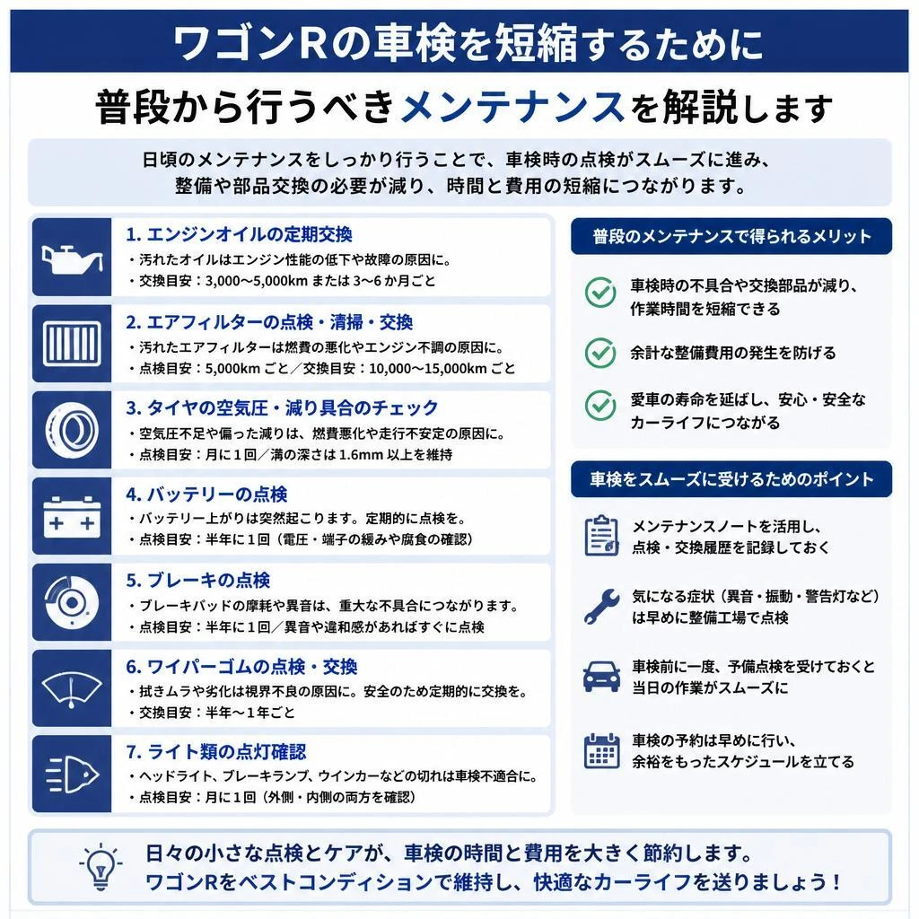5. 車検を短縮するためのメンテナンス法