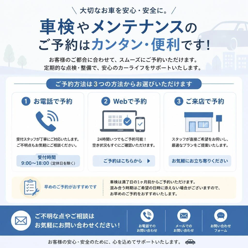 7. お問い合わせ・予約方法