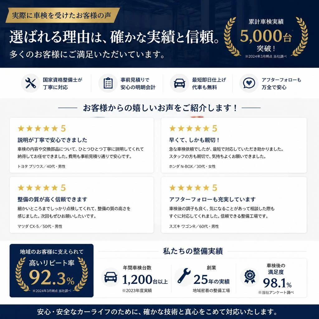 お客様の声と実績