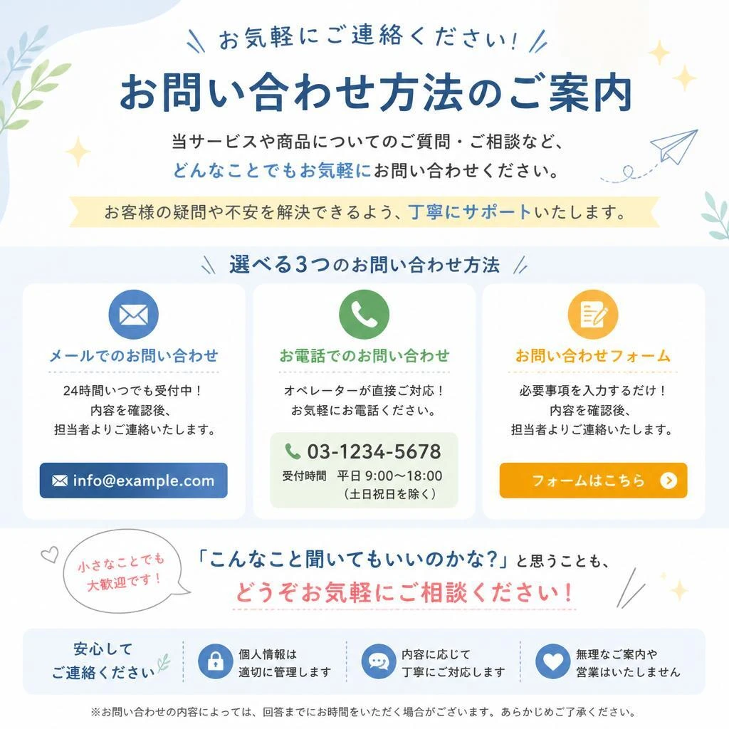 7. お問い合わせ・ご相談
