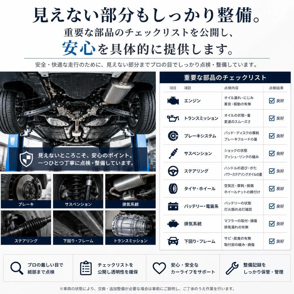 徹底した点検項目