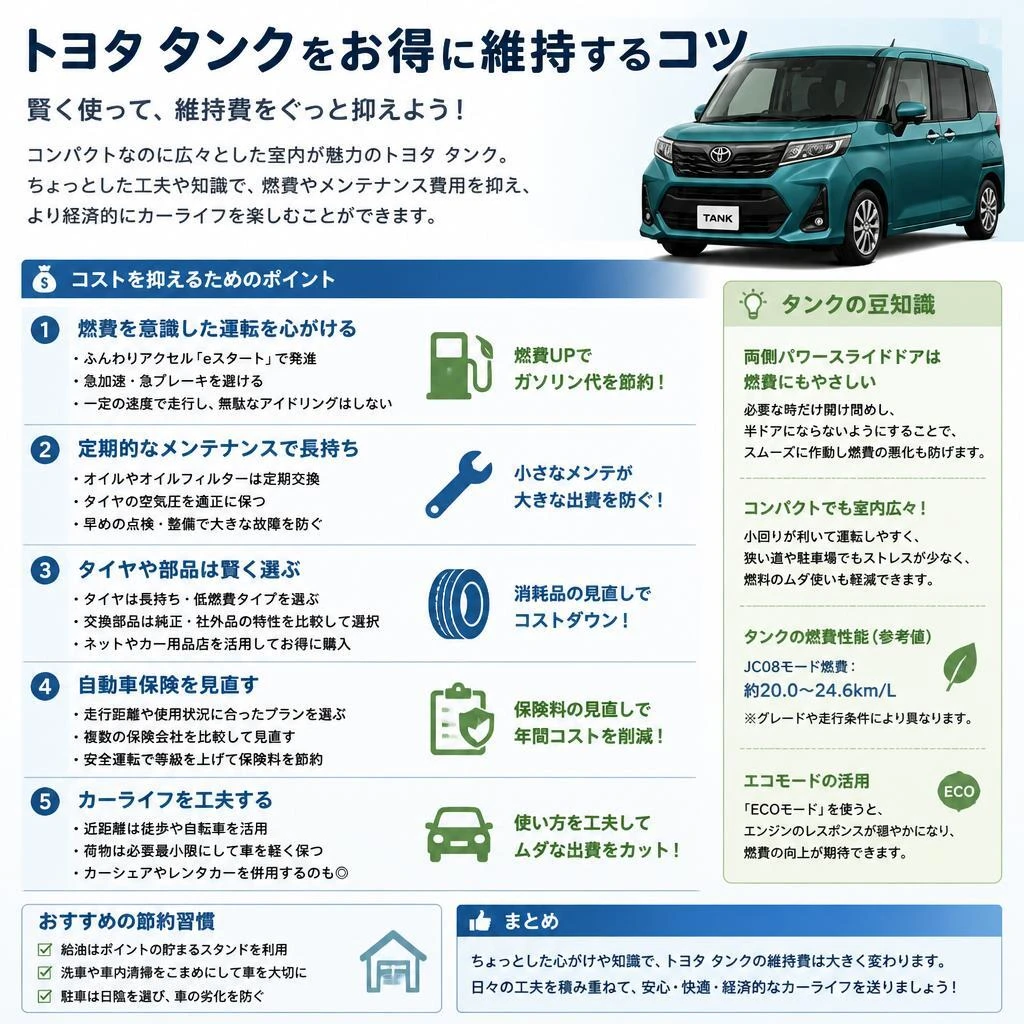 維持費を抑えるためのポイント