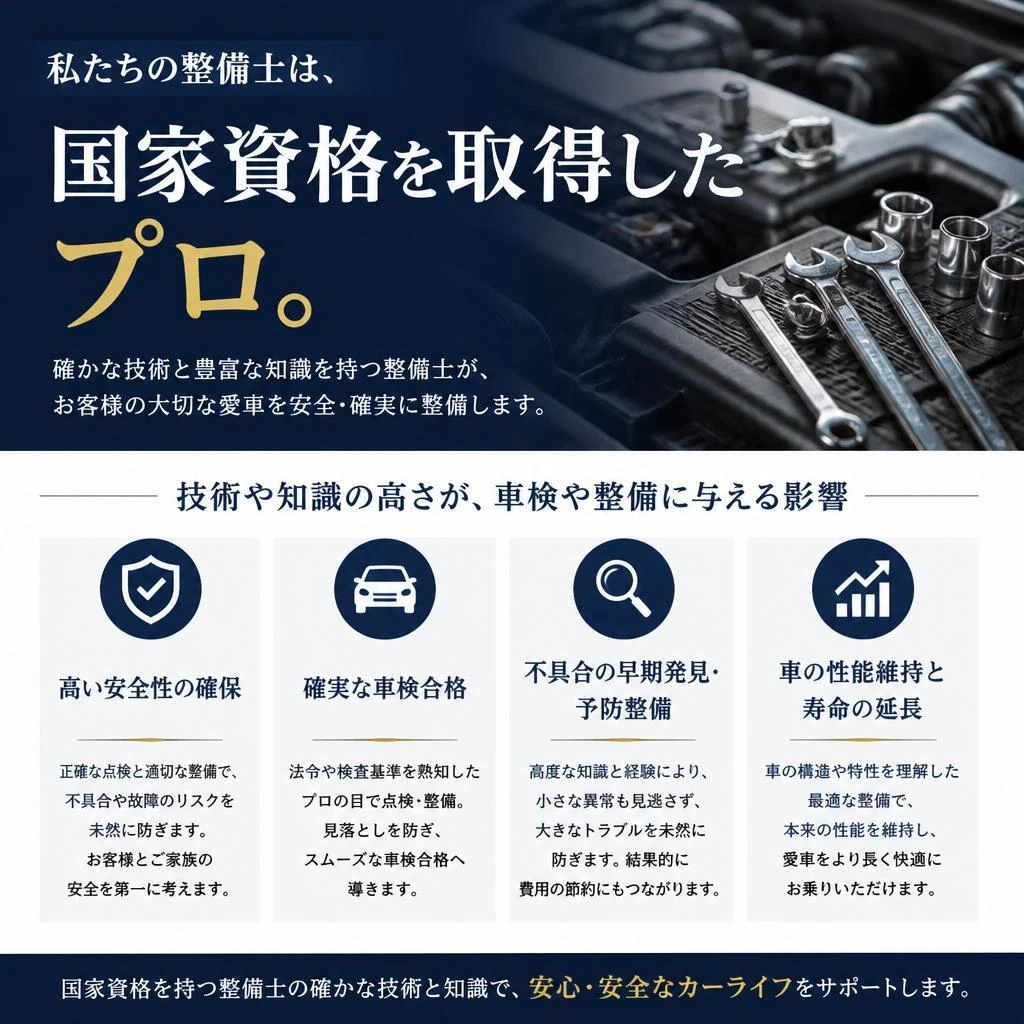 4. 国家資格を持つ整備士の技術