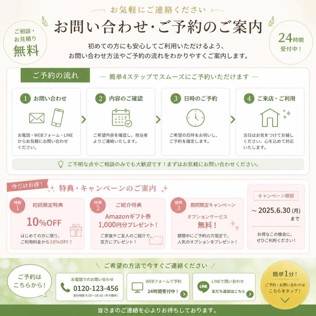 7. 今すぐ点検・車検を予約しよう！