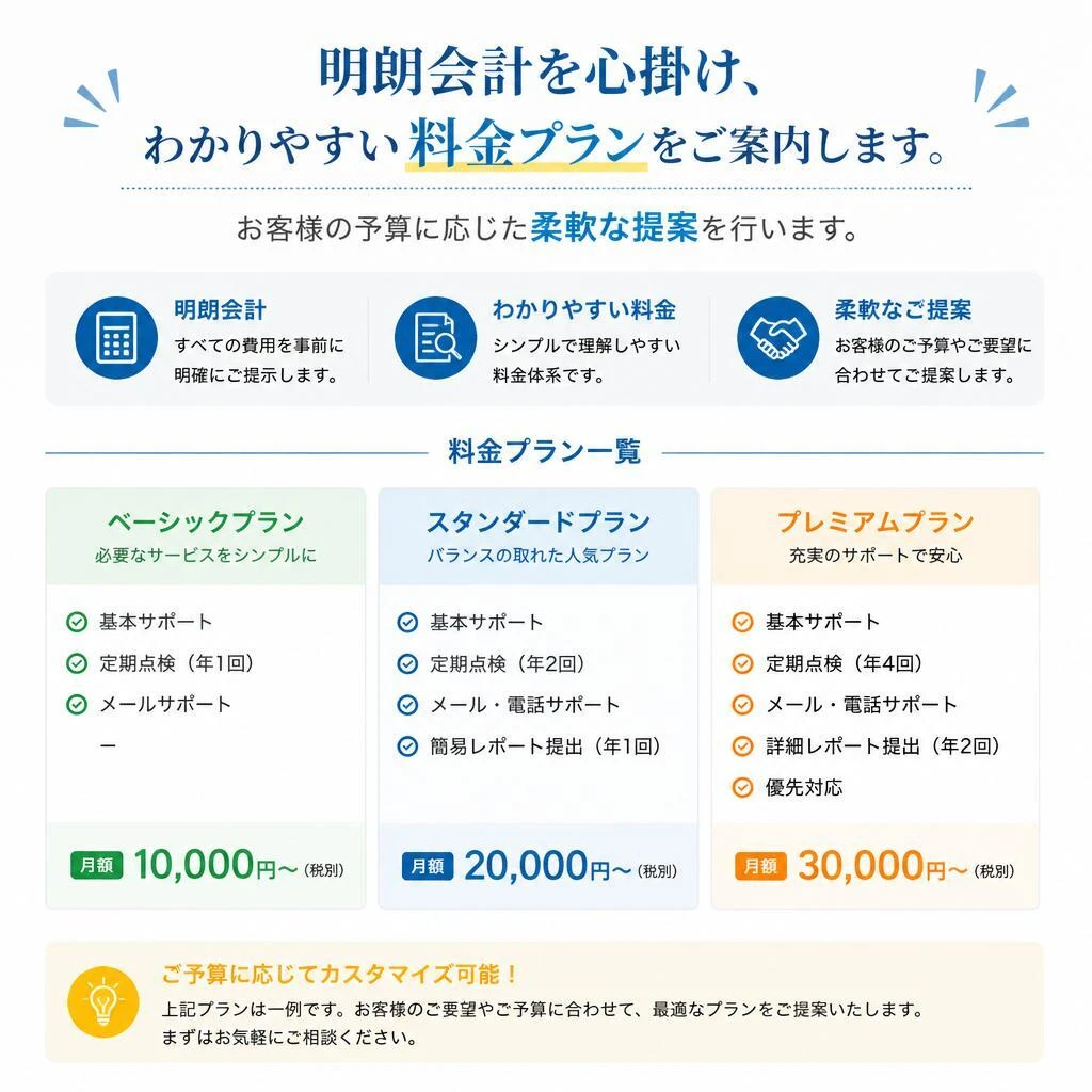 料金プランのご案内
